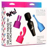 Introducing the Luxe Pleasure 10x Mini Wand with 3 Attachments: Model LXP-10X-MW-3A!