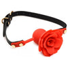 Blossom Silicone Breathable Rose Gag - The Sensual Pleasure Enhancer for Couples - Model RS-2021 - Unisex - Mouth and Throat Stimulation - Passionate Red