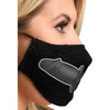 Silicone Sensations: Dildo Face Mask - Model DS-2001 - Unisex Pleasure - Black - Adult Naughty Store