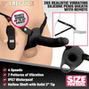 Introducing the PleasureMaxx 2-Inch Erection 28x Realistic Vibrating Silicone Penis Sheath with Remote - Black. - Adult Naughty Store