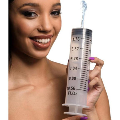 Introducing the IntiMate 300ml Enema Syringe with Tube - The Ultimate Anal Cleansing Solution for All Genders, Delivering Unmatched Pleasure and Hygiene in Clear - Adult Naughty Store