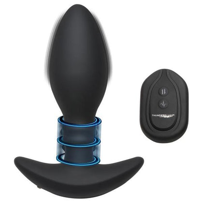 SensaSlide 10x Sliding Ring Silicone Butt Plug With Remote - The Ultimate Pleasure Experience for All Genders - Model SS-10X - Black - Adult Naughty Store