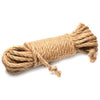 EarthBound Pleasure Co. Jute Bondage Rope - Model 25F - Unisex - Sensual Shibari and Kinbaku Play - Natural Earthy Color - Adult Naughty Store