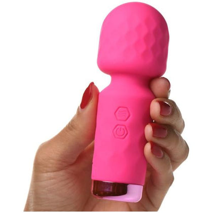 10x Mini Silicone Wand - Model X1 - Compact Pink Pleasure Toy for All Genders
