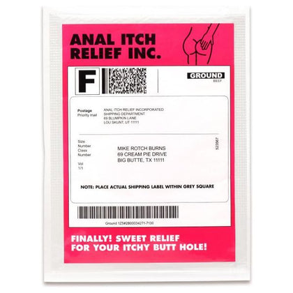 PleasureDeluxe Anal Itch Relief Prank Gift - Model Number PDR-001 - Unisex - Anal - Red