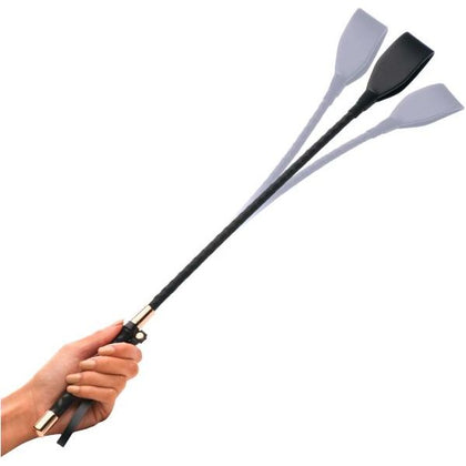 Stallion Riding Crop - 24 Inch: The Ultimate Vegan Leather Impact Play Tool for Intense Pleasure - Model S24RC - Unisex - Precise Stings - Black