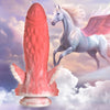 Introducing the Pegasus Pecker Winged Silicone Dildo - Model PWD-2021: A Sensational Gender-Neutral Pleasure Delight in Pink and White - Adult Naughty Store