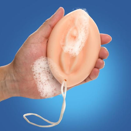 Indulge in Sensual Cleansing with the Naughty Peach Pussy Soap On A Rope - Pink Pleasure Model 69 for Women - Hydrating and Scented Bath Essential 🧼