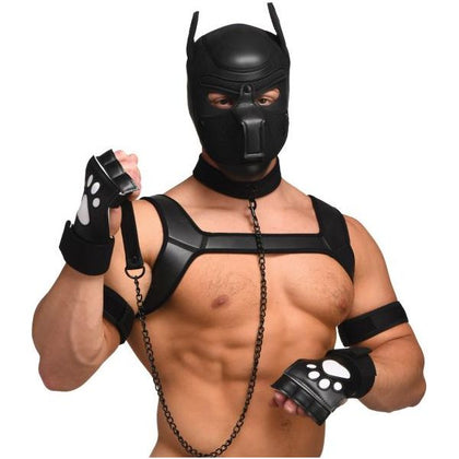Fetish Fantasy Series Deluxe Pup Arsenal 9-Piece Set - Model PUP-2021 - Unisex Puppy Play BDSM Kit in Black