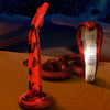 Serpent Charmer King Cobra Silicone Dildo - Model 18S | Unisex | Deep Anal Pleasure | Red and Black - Adult Naughty Store