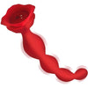 9x Beaded Bloom Silicone Rose Vibrator