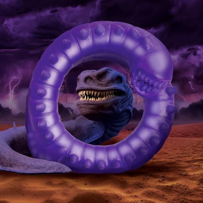 Slitherine Silicone Cock Ring: Galactic Purple Spiked C-Ring - Model SLT300 - Male - Enhance Pleasure - Deep Purple