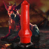 Giant Hell-Hound Canine 3ft Dildo with Suction Cup Base | Model: RH-666 | Unisex | Vaginal & Anal Stimulation | Red & Black - Adult Naughty Store