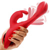 Introducing the **Dazzle Desire Flicking Silicone Rabbit Vibrator DD-500**, a Premium Silicone Rabbit Vibrator for Women, designed for intense G-Spot and Clitoral Stimulation in Exquisite Bla - Adult Naughty Store