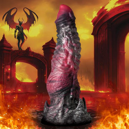 Hades Silicone Dildo - Large: Netherworld's Majestic Pleasure Maker - Model X1 🌌🔴