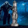 Night Prowler Silicone Dildo - Small: The Sensual Beast Delight for Intense Pleasure in Silver and Smoky Black - Adult Naughty Store