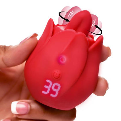 Introducing the Rose Kisser Licking And Vibrating Digital Clitoral Stimulator by Rose. Model: LickVibe-3000. A Sensational Female Clitoral Stimulator in Passionate Red.