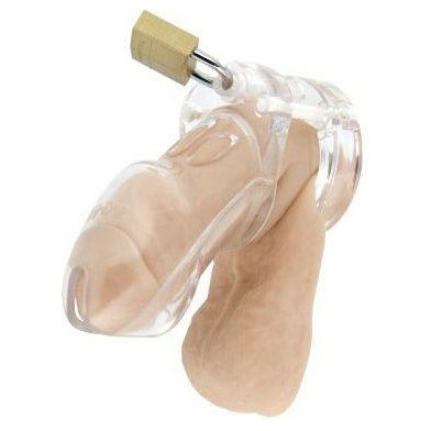 CB-3000 Clear Cock Cage Male Chastity Device - Ultimate Lock for Controlled Pleasure