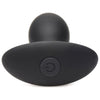 Curve Toys Rooster Rumbler Vibrating Silicone Butt Plug - Medium (Model No. CR-VRBP-MED) - Unisex Anal Pleasure - Black - Adult Naughty Store