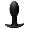 Curve Toys Rooster Rumbler Vibrating Silicone Butt Plug - Medium (Model No. CR-VRBP-MED) - Unisex Anal Pleasure - Black - Adult Naughty Store