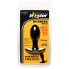 Curve Toys Rooster Rumbler Vibrating Silicone Butt Plug - Medium (Model No. CR-VRBP-MED) - Unisex Anal Pleasure - Black - Adult Naughty Store