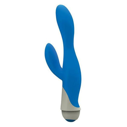 Introducing the LuvFulfil Serena 7 Speed Silicone Rabbit Vibrator - Model S7B, For Women, Dual Stimulation, Blue