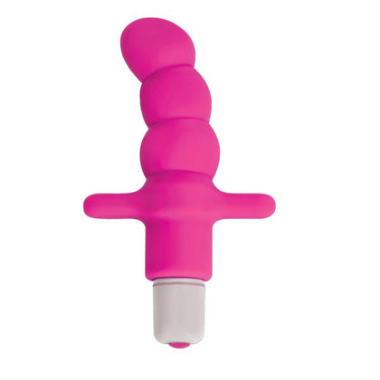 Introducing the Desire Silicone Vibrating Anal Probe - Model DVAP-001, a Premium Anal Vibrator in Pink for Women