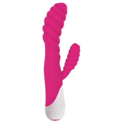 Introducing the Diana 20x Rippled Silicone Rabbit Vibe, Model RS-01, a Luxurious Pink Dual-Motor G-Spot Rabbit Vibrator for Women