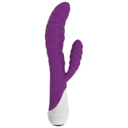 Ivy 20x Wavy Silicone Rabbit Vibe- Purple - Adult Naughty Store