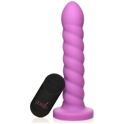 Curve Toys Soft Swirl Silicone Rechargeable Vibrator - Model 21x, Violet - Adult Naughty Store