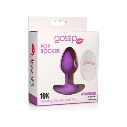 Introducing the SensaVibe SV-10X Pop Rocker Vibrating Silicone Plug - Model Violet: The Ultimate Pleasure for All Genders in Backdoor Bliss!