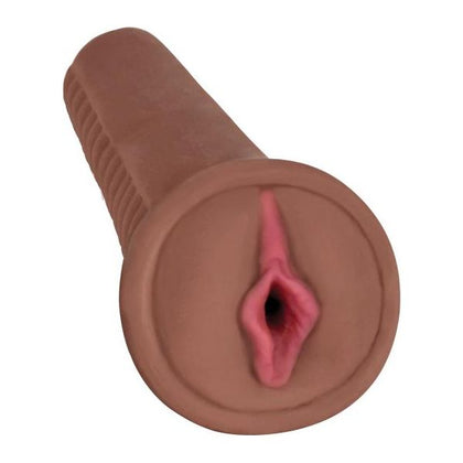 Angel Bioskin Vibrating Pussy Stroker - Model X1 - Male Masturbator for Intense Pleasure - Brown