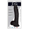 Curve Toys Jock 10 Inch Dong With Balls - Model J10B - Realistic Black Dildo for Intense Pleasure - Adult Naughty Store