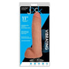 Curve Toys Jock 11 Inch Vibrating Dong With Balls - Realistic Phthalate-Free PVC Dildo for Intense Pleasure - Model J11VDB-001 - Unisex - Anal and Vaginal Stimulation - Flesh - Adult Naughty Store