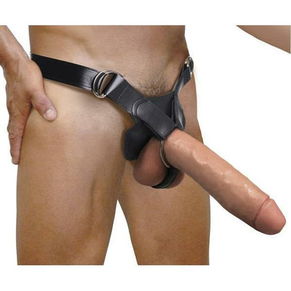 Curve Toys Ryder Adjustable Wide Band Strap-on Harness - Model XJ-5000 - Unisex - Pleasure for All - Black - Adult Naughty Store