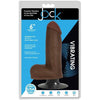 Curve Toys Jock Dark Vibrating Dildo With Balls - 6 Inch - Male - Realistic Pleasure - Medium - Adult Naughty Store