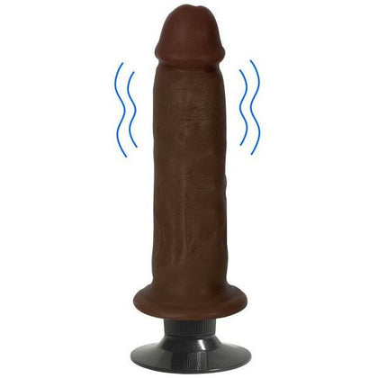 Curve Toys Jock Dark Vibrating Dildo - 7 Inch, Male Pleasure, Deep and Intense Stimulation, Dark - Adult Naughty Store