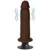 Curve Toys Jock Dark Vibrating Dildo - 7 Inch, Male Pleasure, Deep and Intense Stimulation, Dark - Adult Naughty Store