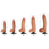 Curve Toys Jock Light Bareskin Vibrating Dildo With Balls - 10 Inch - Male Pleasure - Realistic Skin - Black - Adult Naughty Store