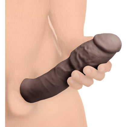 Curve Toys Extra Thick 2 Inch Penis Extension Sleeve - Model X2E-004 - Male - Enhance Pleasure and Satisfaction - Dark