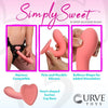 Curve Toys Simply Sweet G-Spot Silicone Dildo - Model SS-101 - Women's Pleasure - Pink - Adult Naughty Store