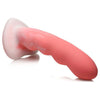 Curve Toys Simply Sweet Wavy Silicone Pink and White Dildo - Model X123 - For Women - Intense Pleasure and Sensual Stimulation - Adult Naughty Store