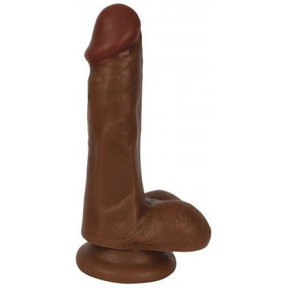 Curve Toys Thinz Dong 6 Inch Slim Dildo With Balls - Medium, Unisex, Realistic Texture, Beige - Adult Naughty Store