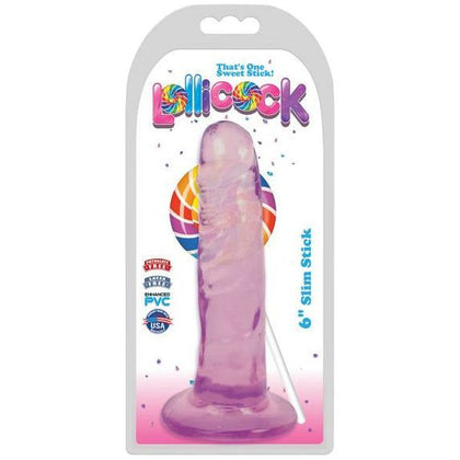 Curve Toys 6 Inch Slim Stick Grape Ice Dildo - Model 2022 - Female - Vaginal and Anal Stimulation - Purple