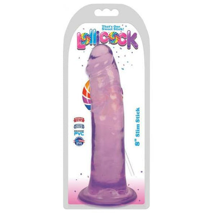 Curve Toys 8 Inch Slim Stick Grape Ice Dildo - Pleasure for All Genders, Unleash Your Desires - Adult Naughty Store