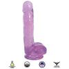 Curve Toys 7 Inch Slim Stick With Balls Grape Ice Dildo - Model SSB-7G, Unisex Pleasure, Purple