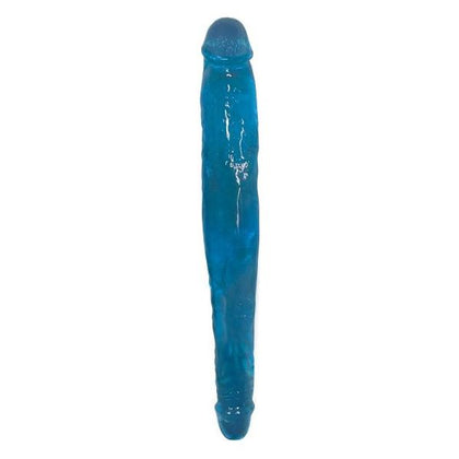 Curve Toys Sweet Slim Stick Double Dildo - Model DS-13 - Unisex - Dual Pleasure - Blue