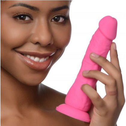 Curve Toys 7 Inch Silicone Dildo - Cherry: The Exquisite Pleasure Elixir for Intense Satisfaction - Adult Naughty Store