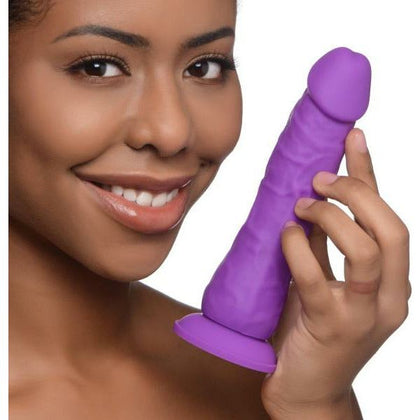 Curve Toys XG-2000 7 Inch Silicone Dildo - Unisex Pleasure - Grape - Adult Naughty Store