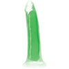 Curve Toys Glow-in-the-Dark Silicone Dildo - Model G-2021 - Unisex Pleasure - Green - Adult Naughty Store